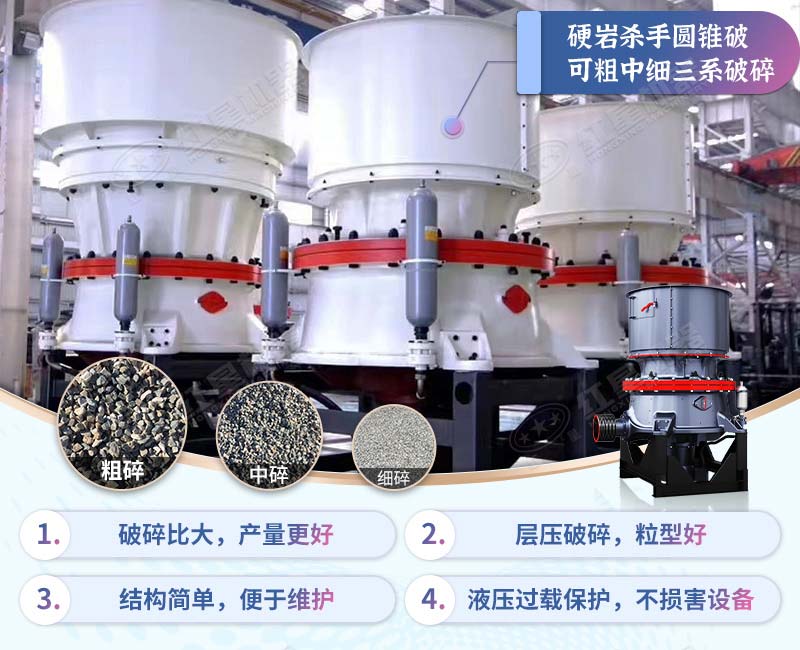 圓錐破碎機性能優勢